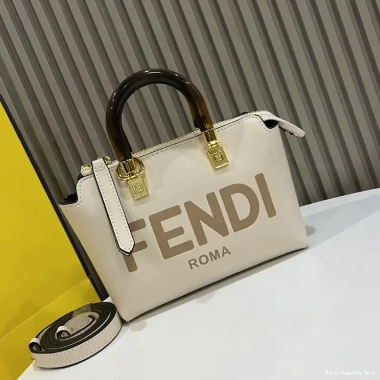 Affordable In Leather Fendi Calf The Boston Bag ROMA Logo White Mini Way By 0509